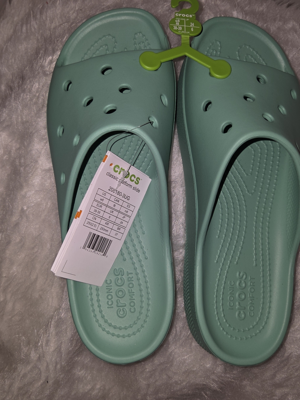 CROCS Classic Slide Sandals - Seafoam - Picture 3 of 7